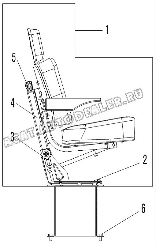 SEAT SN6000-1 4190001054 для SDLG LG916