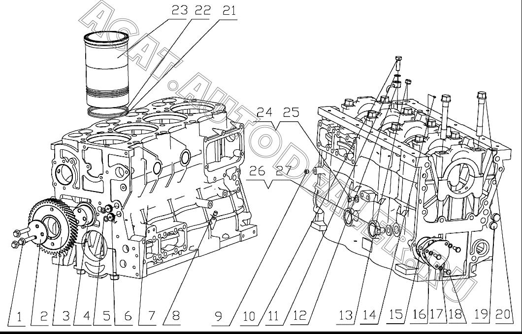 TIMING IDLE GEAR PLATE D30-1002054 4110000560128 для SDLG LG918