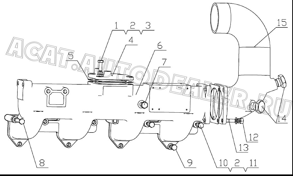 AIR INTAKE PIPE COVER D7019-1008108 4110000560200 для SDLG LG918