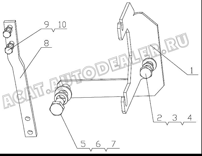 THROTTLE STAYGUY BRACKET D7019-1111014 4110000560205 для SDLG LG918