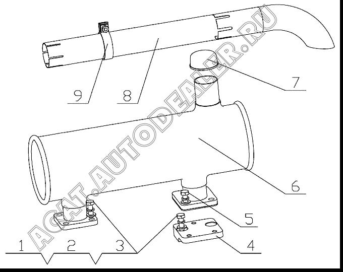 WATER PIPE SEAL COVER 670-1000094 4110000560096 для SDLG LG918