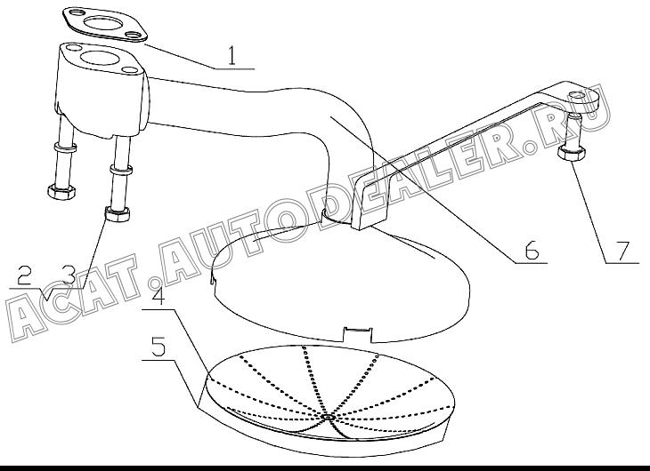 GASKET COMPONENT D30-1010050A 4110000560166 для SDLG LG918