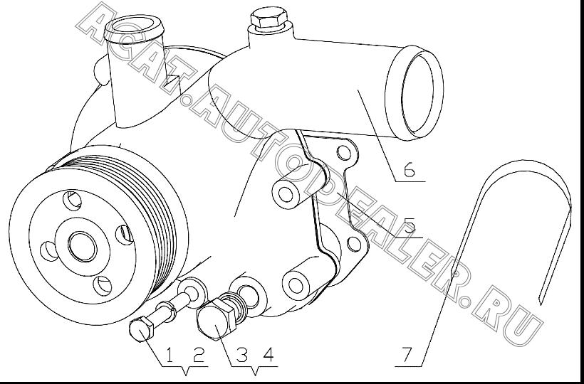 WATER PUMP PLATE GASKET D30-1307026A 4110000560189 для SDLG LG918