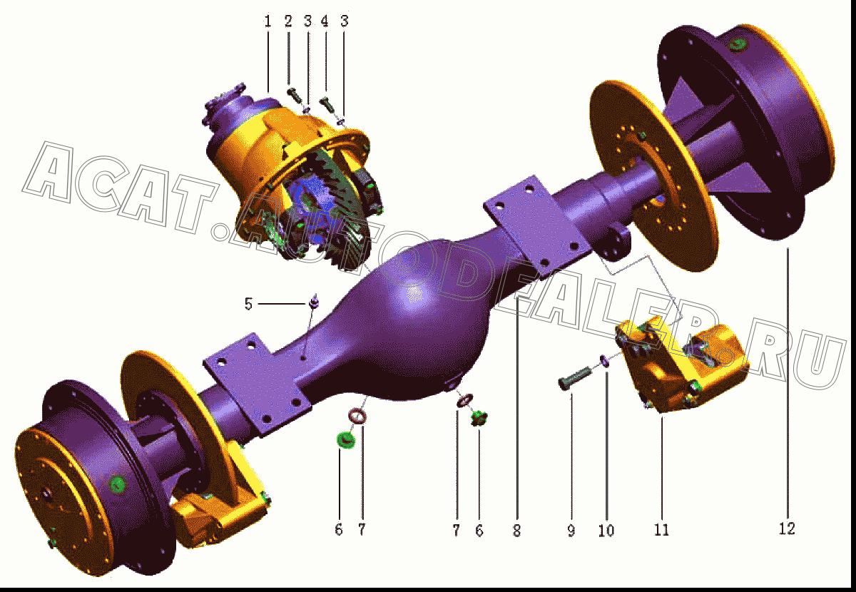 REAR FINAL DRIVE ASSEMBLY ZL15F.2.5B 28809028560301 для SDLG LG918