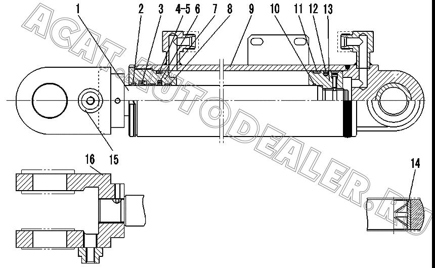 PISTON 4120000553114 для SDLG LG918