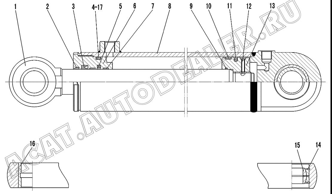 PISTON ROD 4120001821102 для SDLG LG918