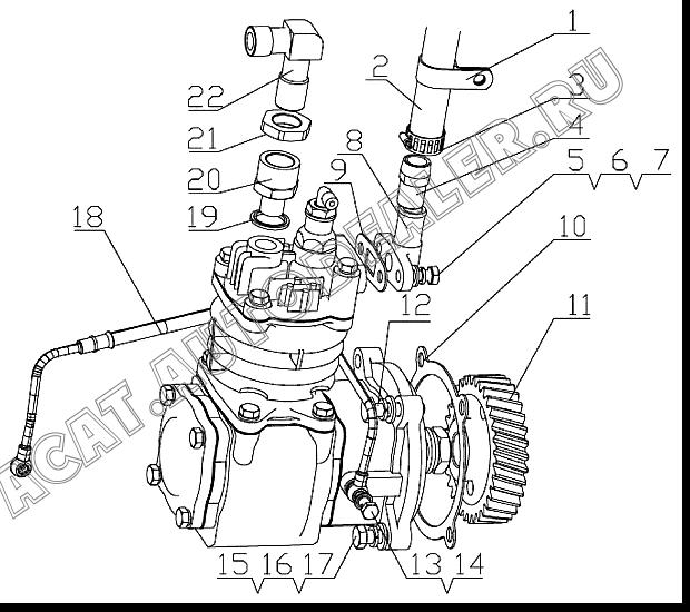 PIPE CLAMP 383-1003073 4110000560026 для SDLG LG918