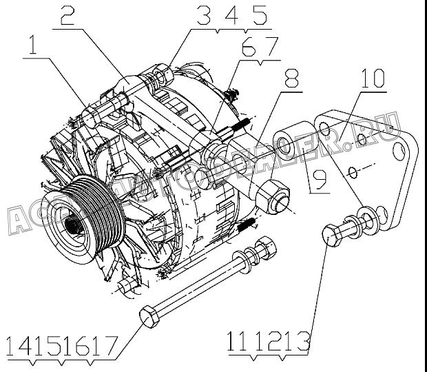 SLIDE BLOCK 497E-3701032 4110000560035 для SDLG LG918