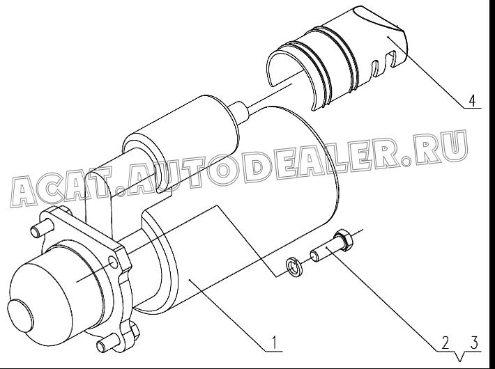 STARTER D30-3708100 4110000560193 для SDLG LG918