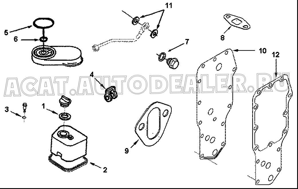 Прямоугольное уплотнительное кольцо A3902363 4110000179032 для SDLG LG936L