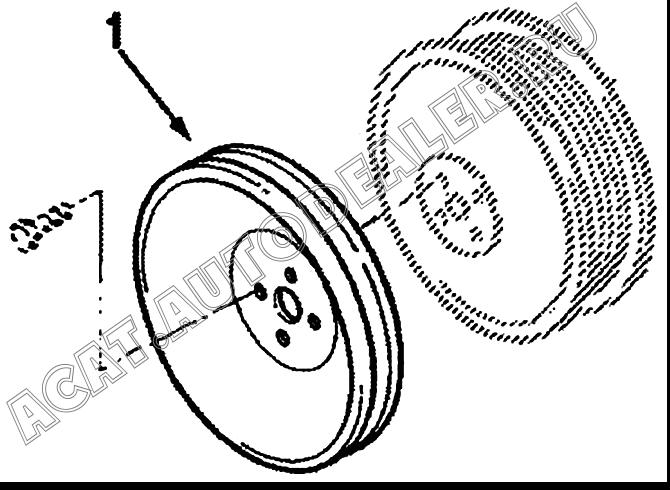 Шкив вспомогательного привода C3919624 4110000081022 для SDLG LG936L