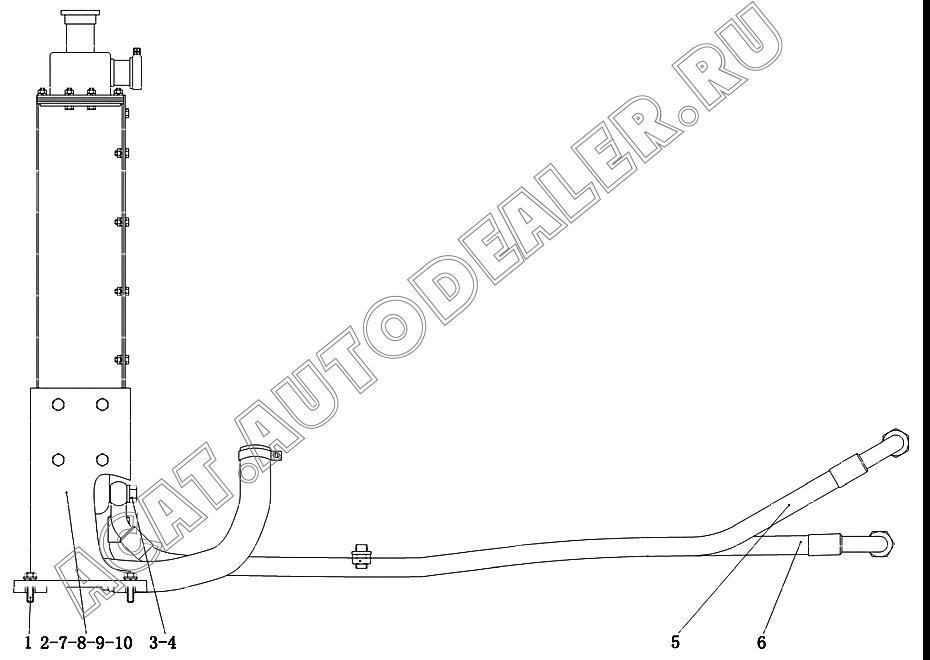 Радиатор в сбореLY-930S2 4120000273 для SDLG LG936L