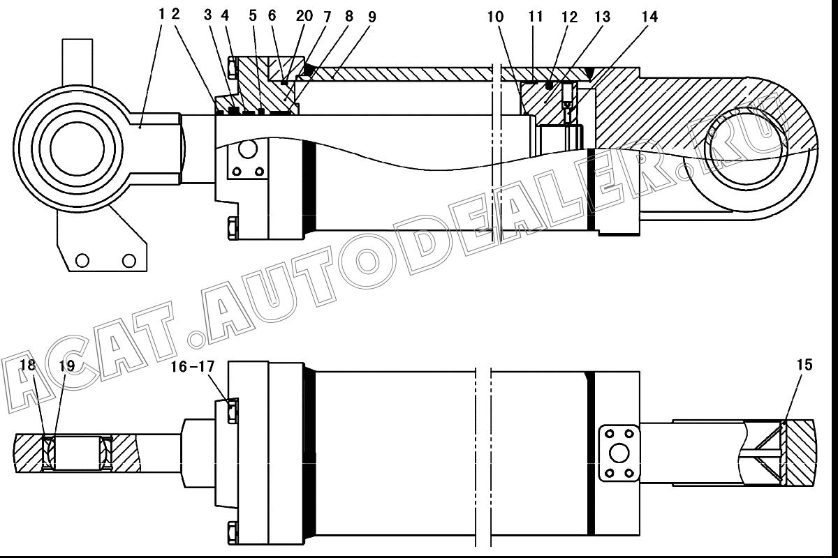 Направляющая втулка HSGF-140/80x542-2 4120001083104 для SDLG LG936L