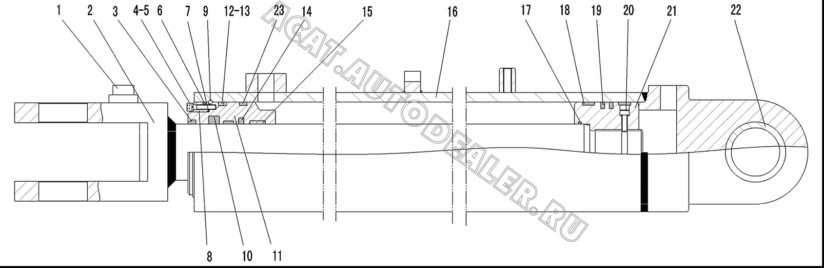 Проволочный держатель HSGF-125/70x771-1 4120000867102 для SDLG LG936L