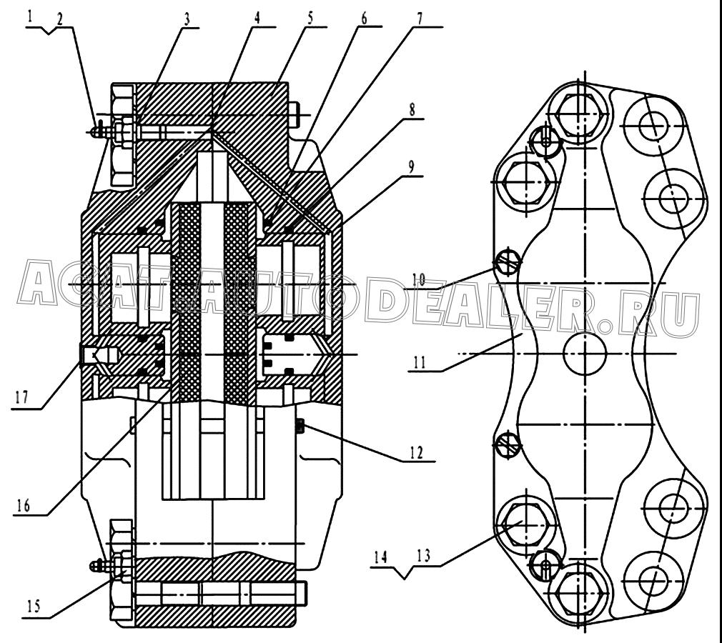 Резиновый наконечник JS-ZL50-001 4120001739001 для SDLG LG936L