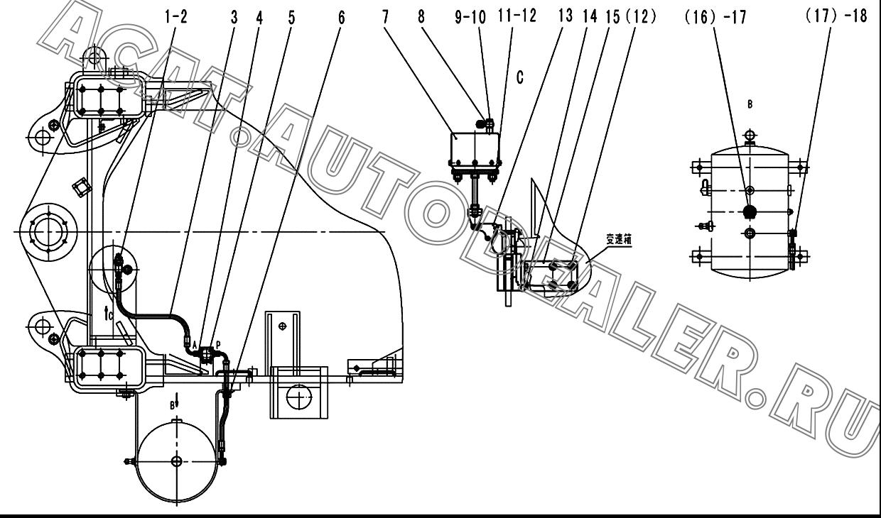 Электромагнитный клапан тормоза LG23-DCFA 4120003756 для SDLG LG936L