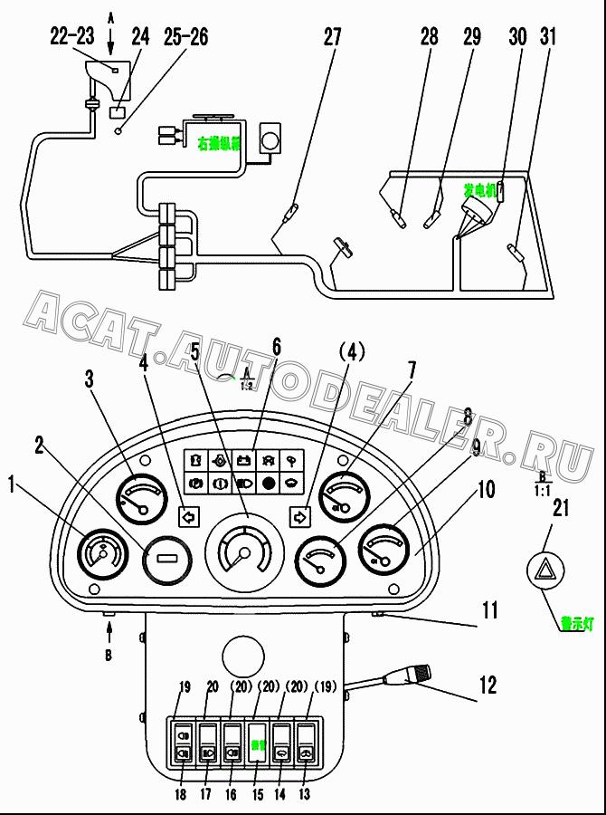 Указатель давления в КПП YY04-04A3 4130000317 для SDLG LG936L