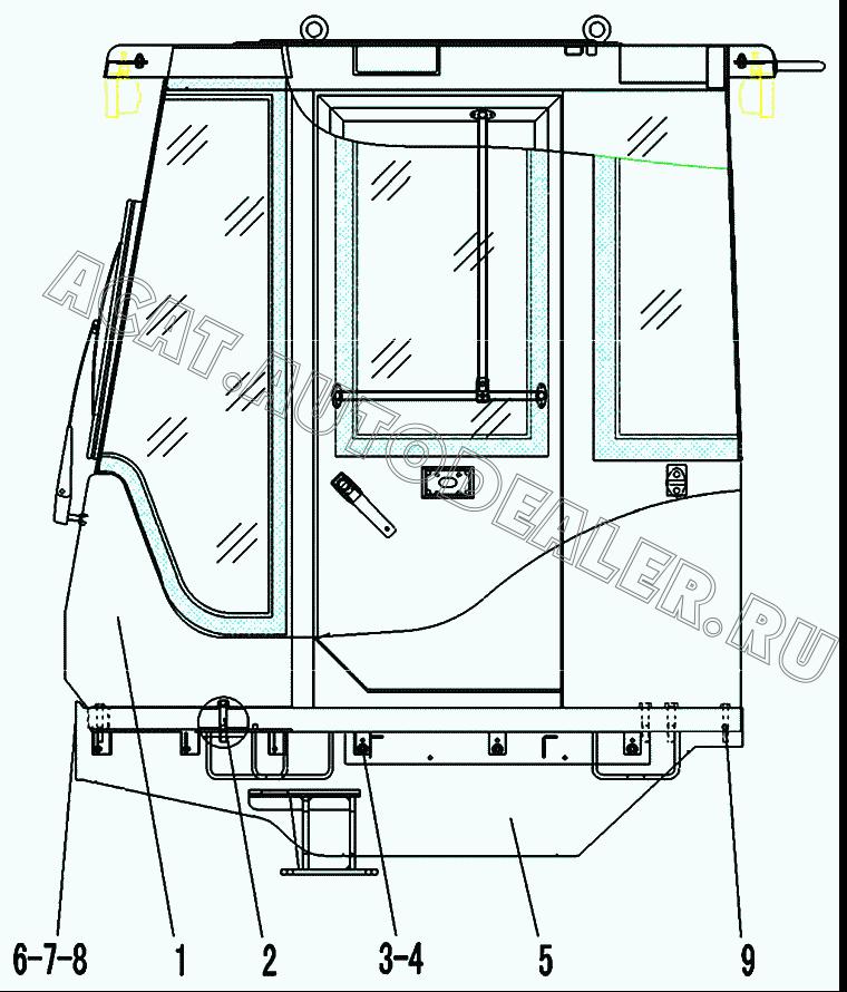 Кабина LG936P 29290009461 для SDLG LG936L