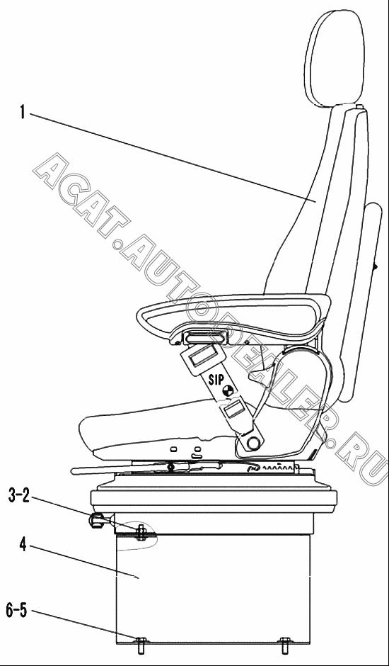 Сиденье LG05 4190001658 для SDLG LG936L