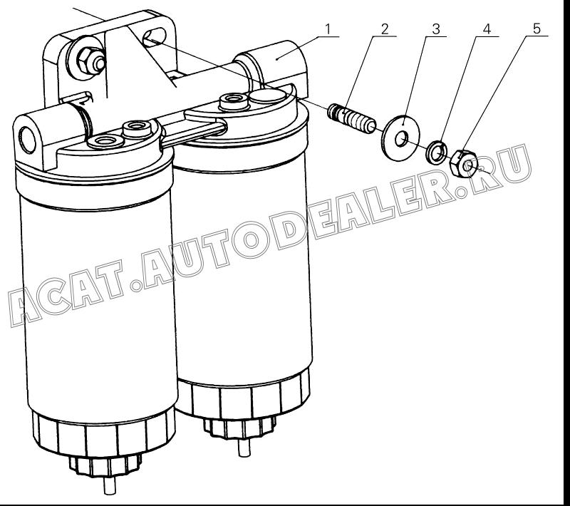 Fuel filter 231-1105010 для Yuchai YC4D