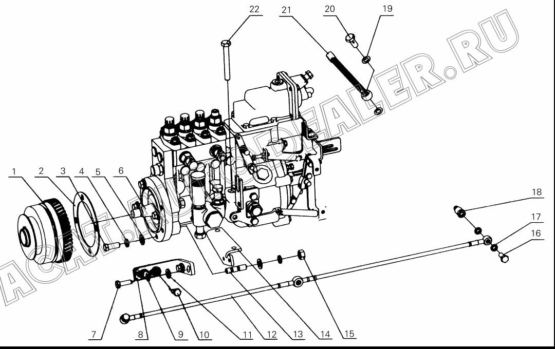 Injection timing device D0800-1111070 для Yuchai YC4D