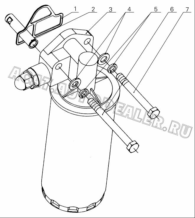 Oil filter gasket 6105Q-1012002 для Yuchai YC4D