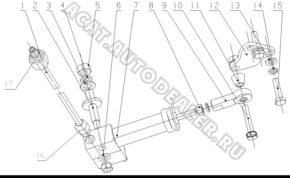 Shaft pin G0402-1115003 для Yuchai YC4G180-20