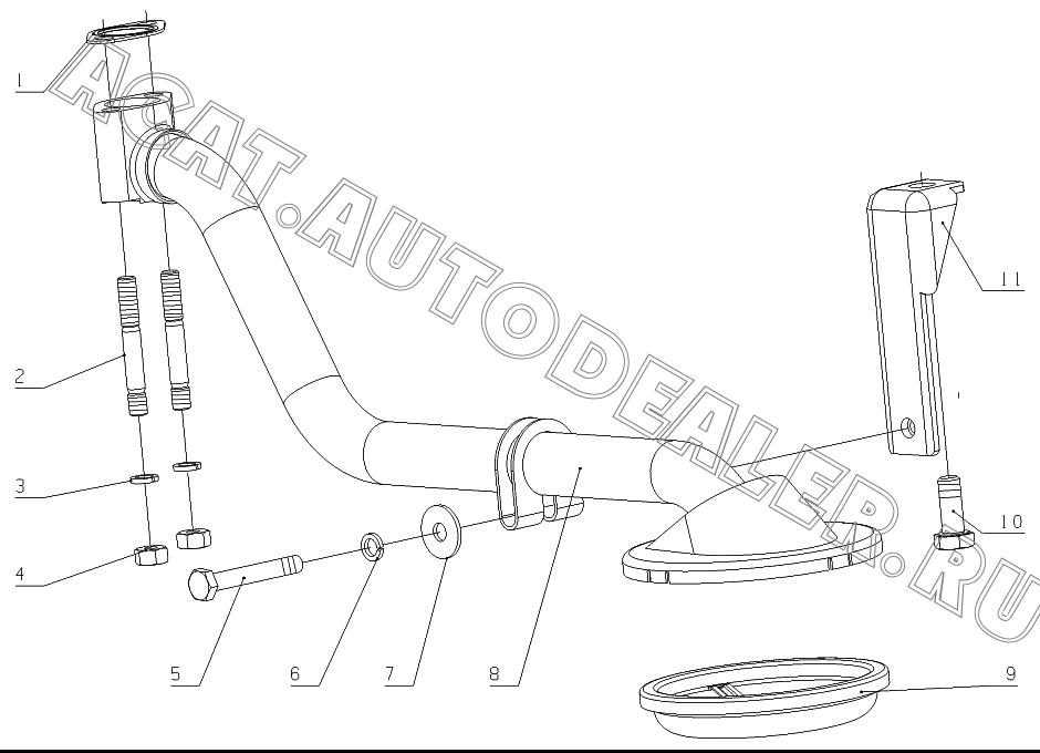 Gasket unit 530-1010050A для Yuchai YC4G180-20