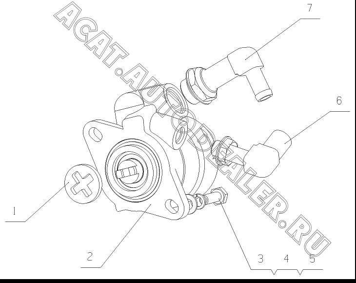 Steering pump G0218-3407100 для Yuchai YC4G180-20