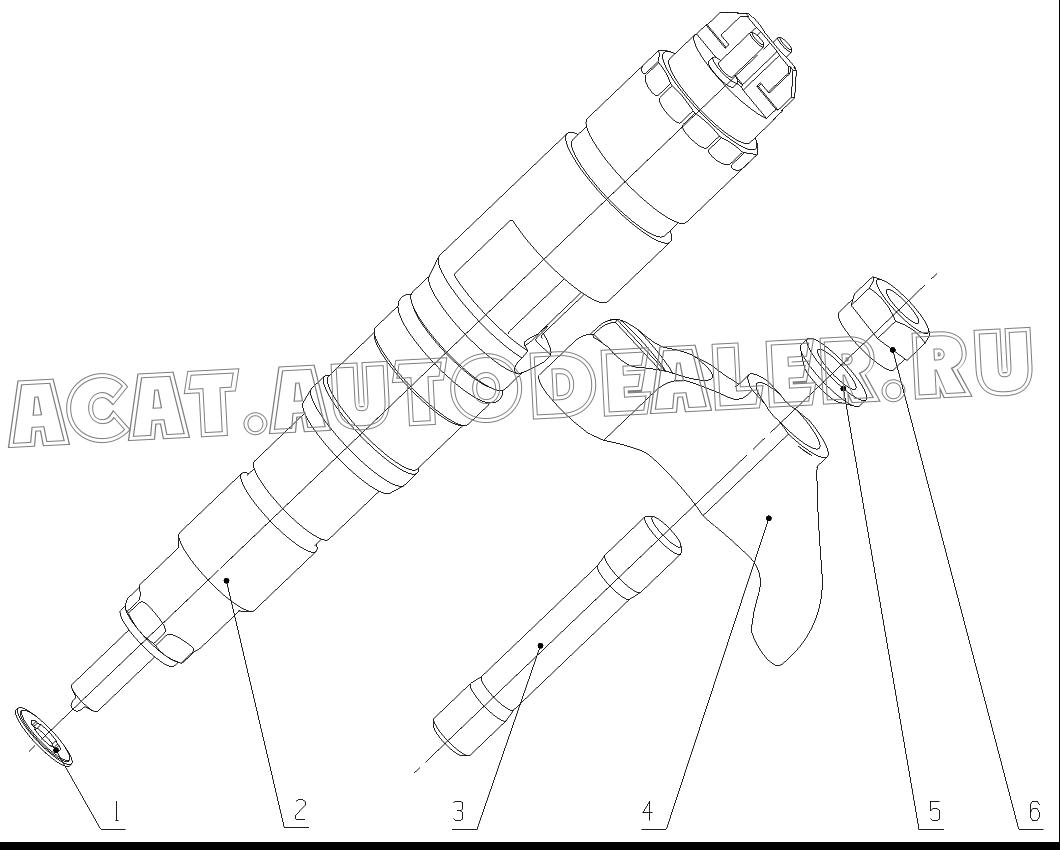 Injector gasket J5600-1112001ASF1 для Yuchai YC6J245-30