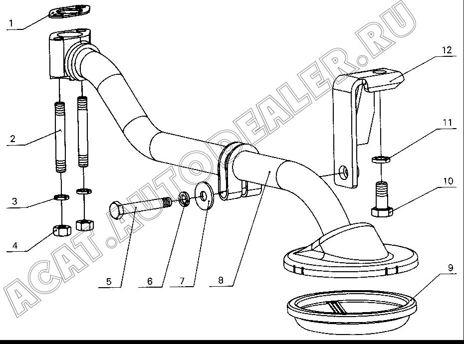 Compound gasket 530-1010050 для Yuchai YC4112ZQ