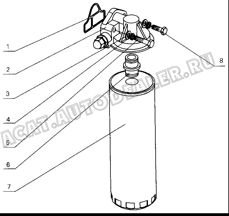 Oil filter 430-1012020 для Yuchai YC4112ZQ