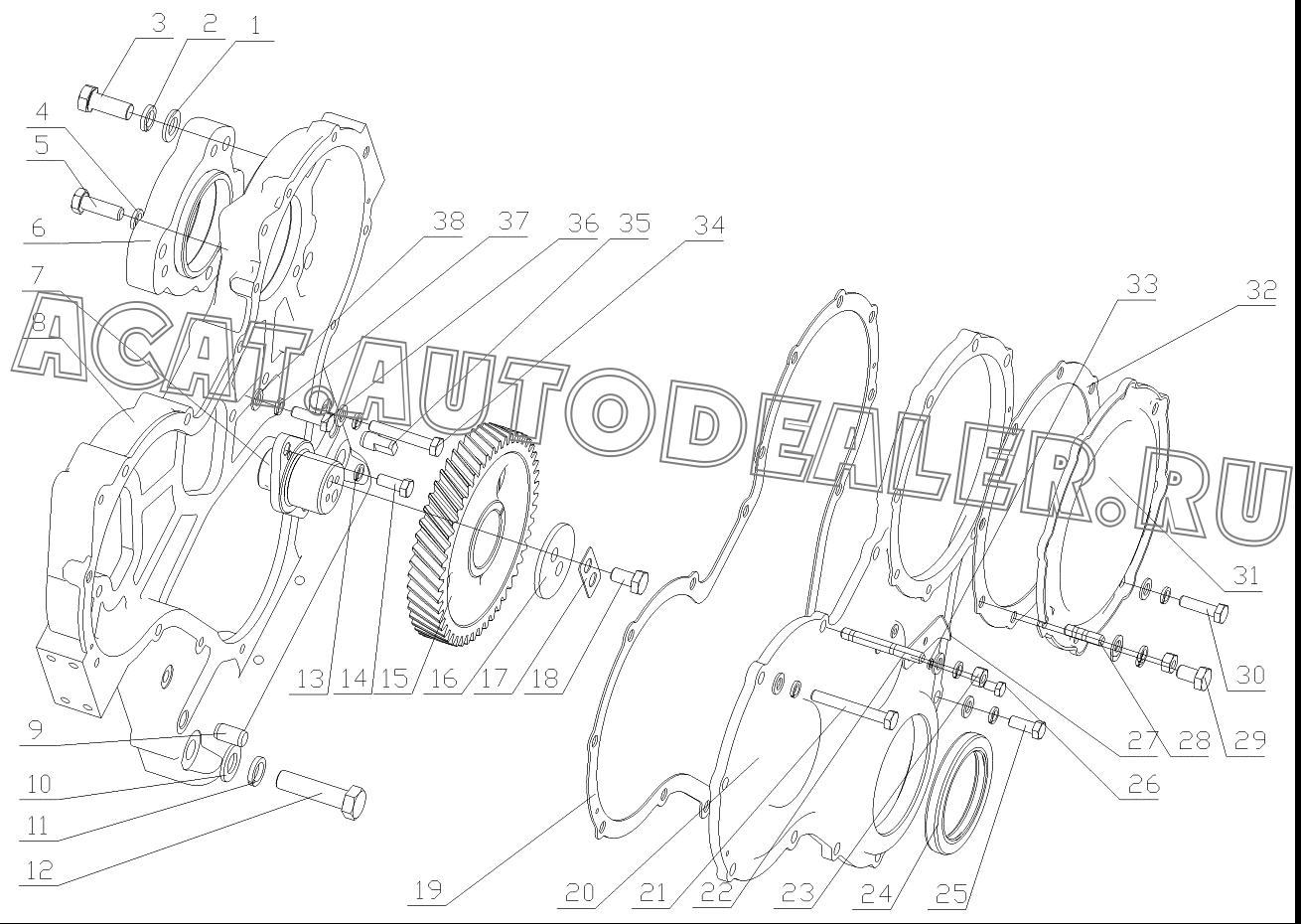 Опорная планка воздушного компрессора 6105Q-1002037 для Yuchai YC6108G