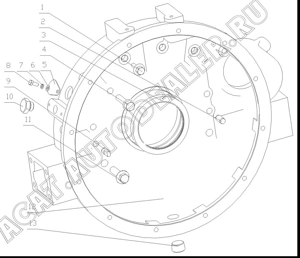 Сальник 100х125 YC209-B100125PL для Yuchai YC6108G