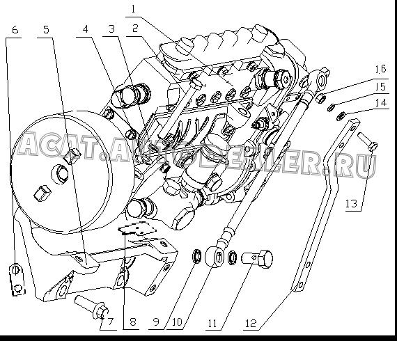 Нагнетательный клапан 340-1111-22-493 для Yuchai YC6108G