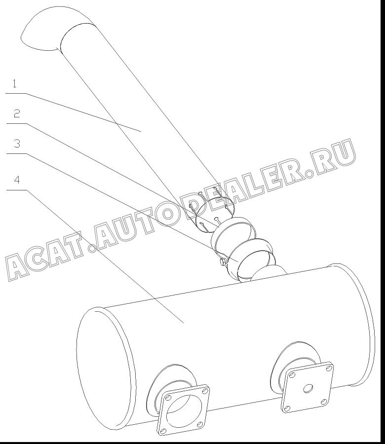 Дымосос 1640H-1201200A для Yuchai YC6108G