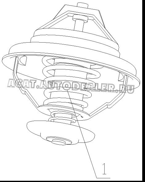 Восковый термостат 648-1306010A для Yuchai YC6108G