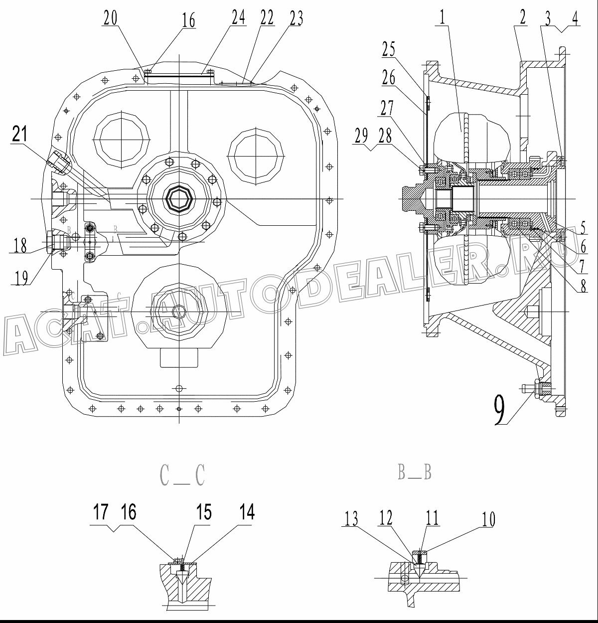 Torque Converter YB-111/1-0 для ChengGong CG956С