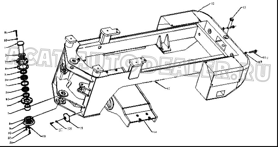 Pin Shaft Z30120000012 для ChengGong CG932E