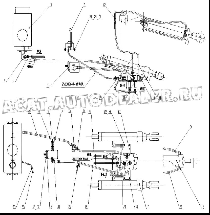 Steel Tube Assembly Z30E1001T12 для ChengGong CG932E