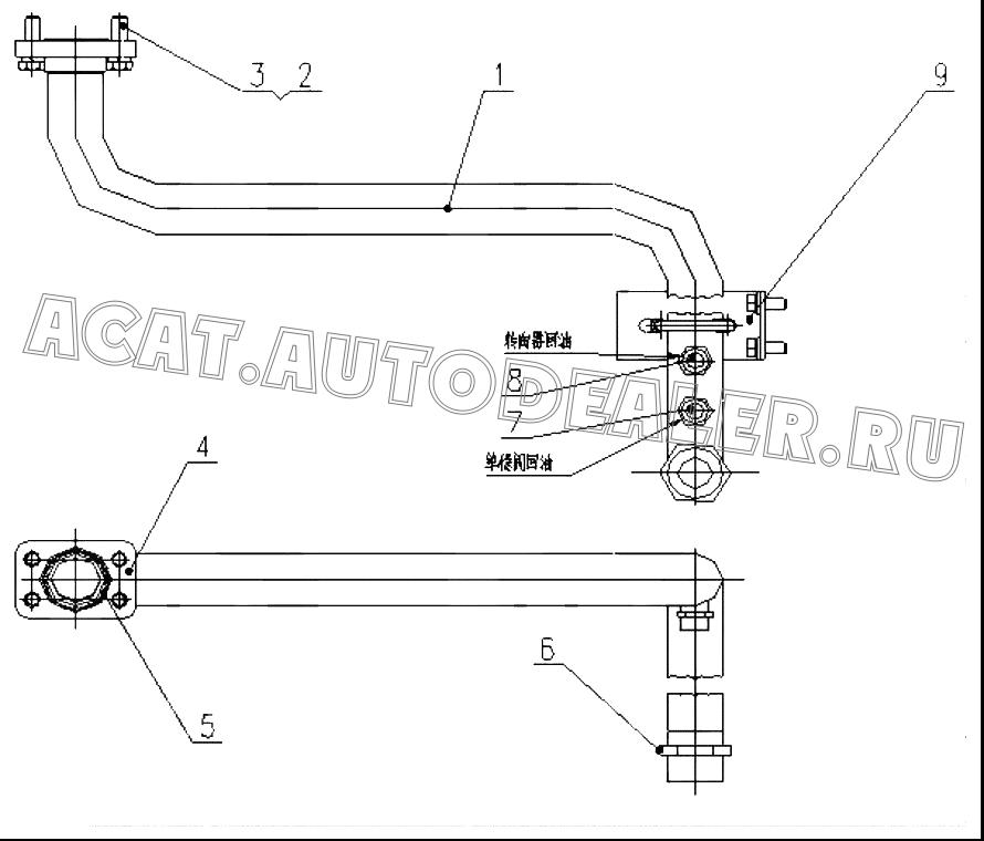 Pipe Z30E100100001T12 для ChengGong CG932E