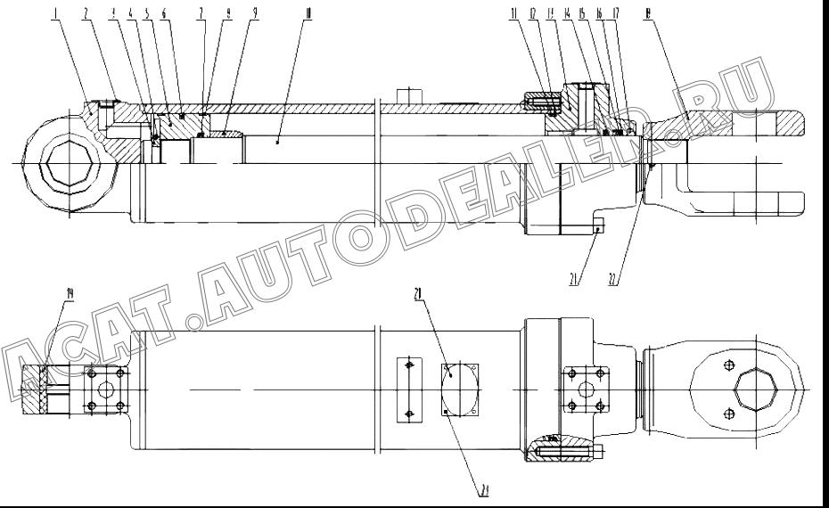 Cylinder ZL30E125/70H.1.00 для ChengGong CG932E