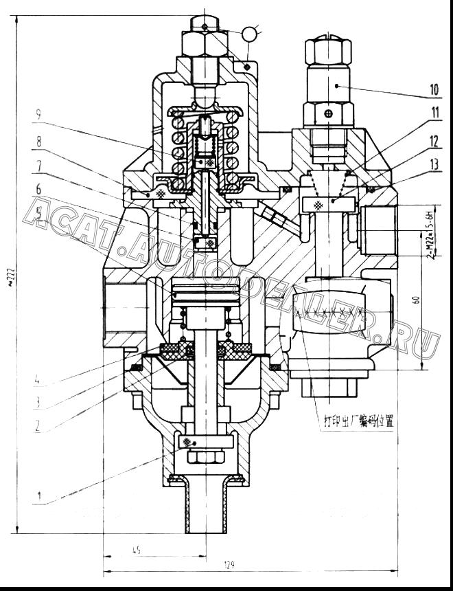 Valve (II) SH380A-3511075 для ChengGong CG932E