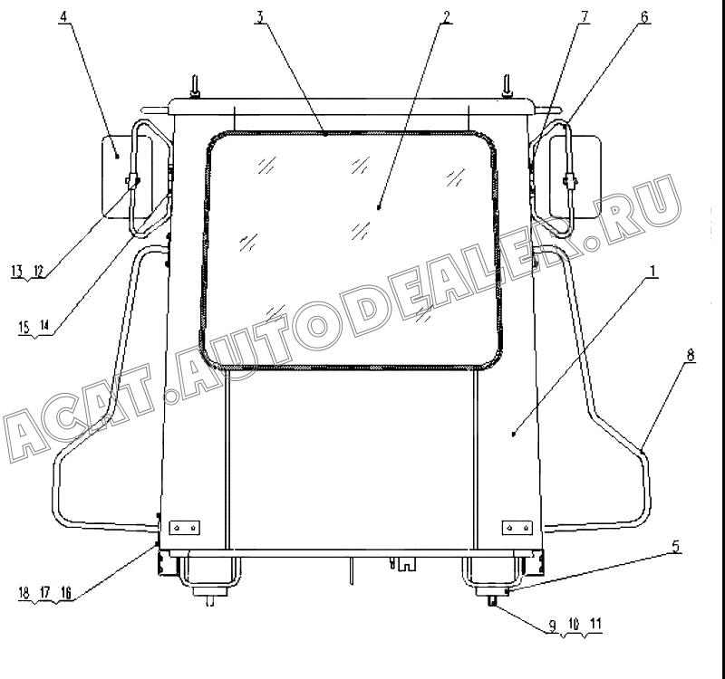 Cab Body Z30E1301T12 для ChengGong CG932E