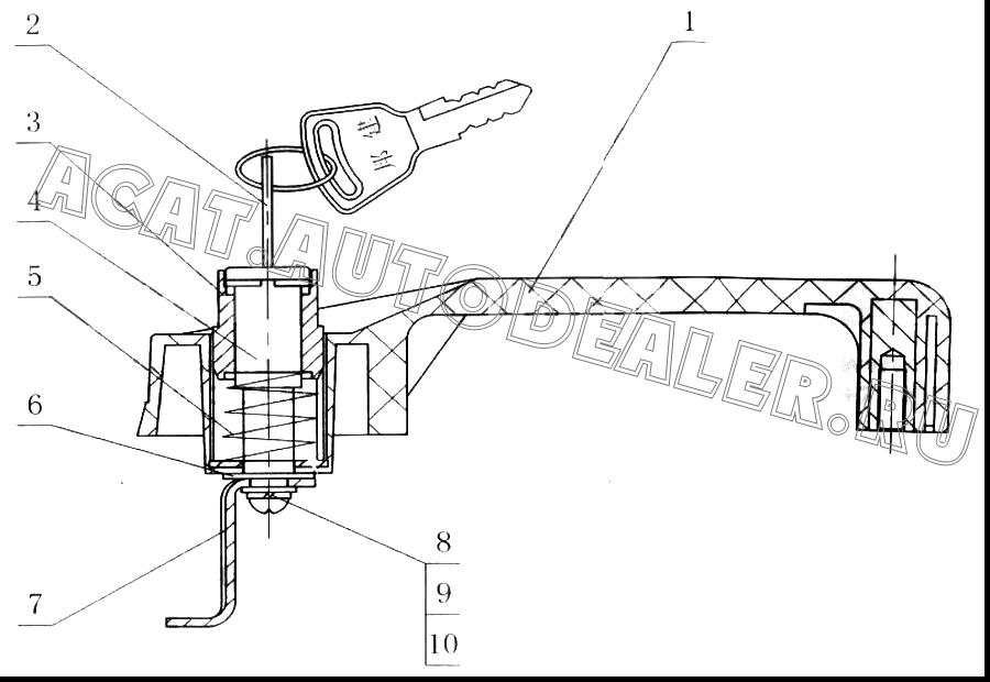 Outside handgrip GMS502C.10-00 для ChengGong CG932E