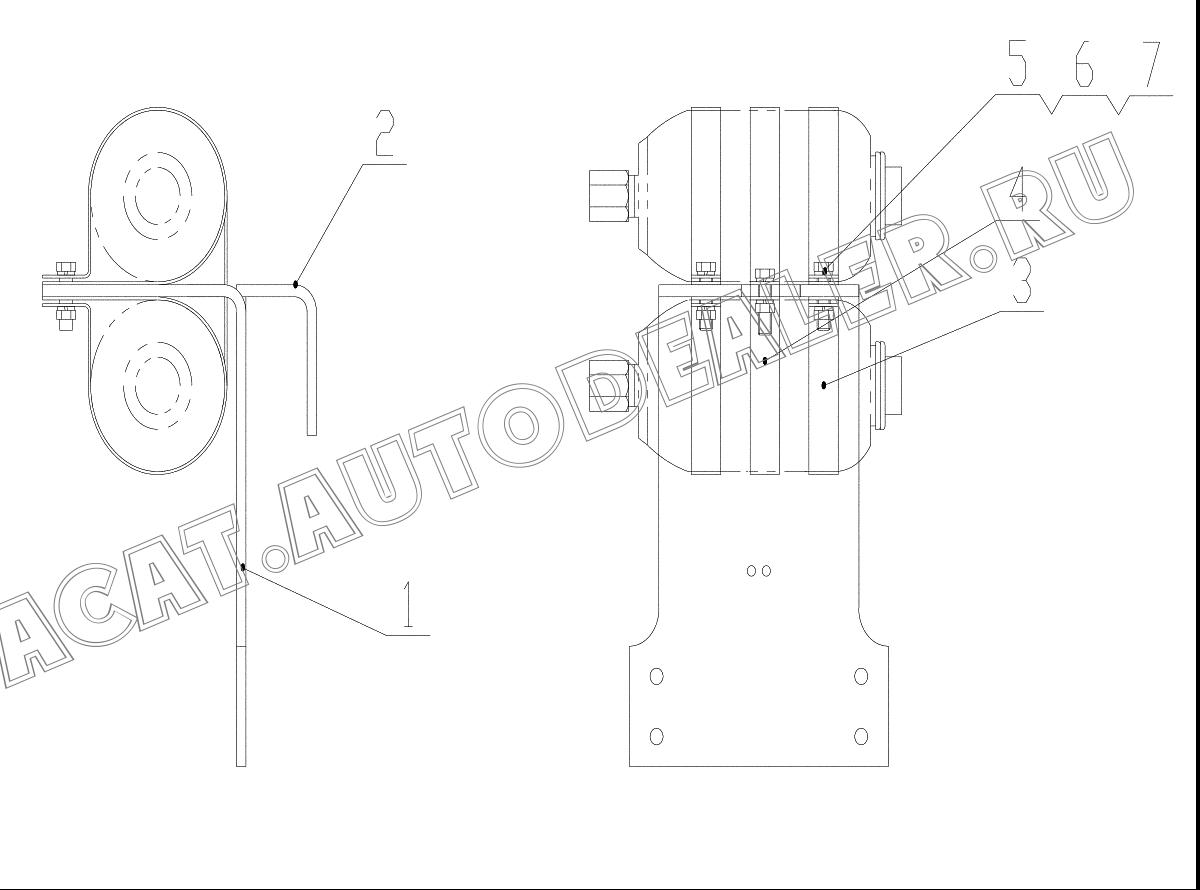 Accumulator Bracket Z35H090200001T для ChengGong CG935H