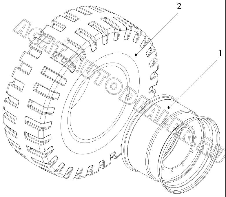 Rim CQ12D-01D для ChengGong ZL50E-3