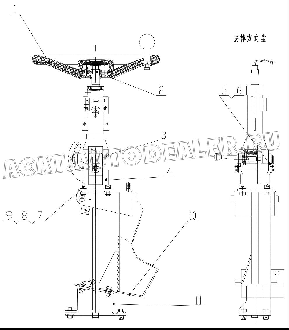 Steering Wheel FBR502-01 для ChengGong ZL50E-3