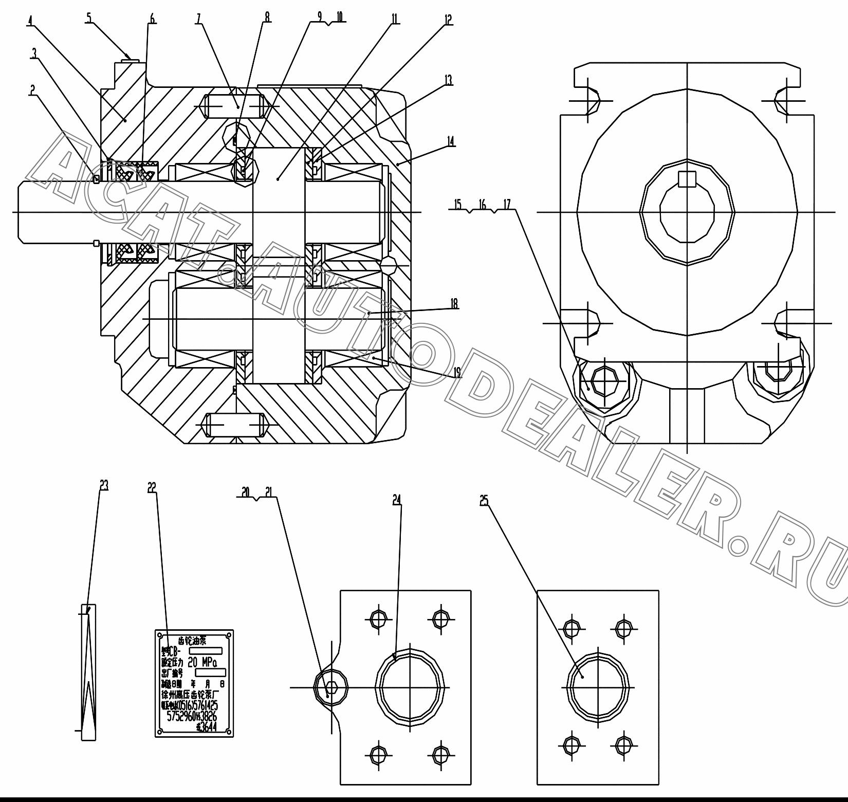 Pressurize NY32x52x12 GB9877.1-88 для ChengGong ZL50E-3