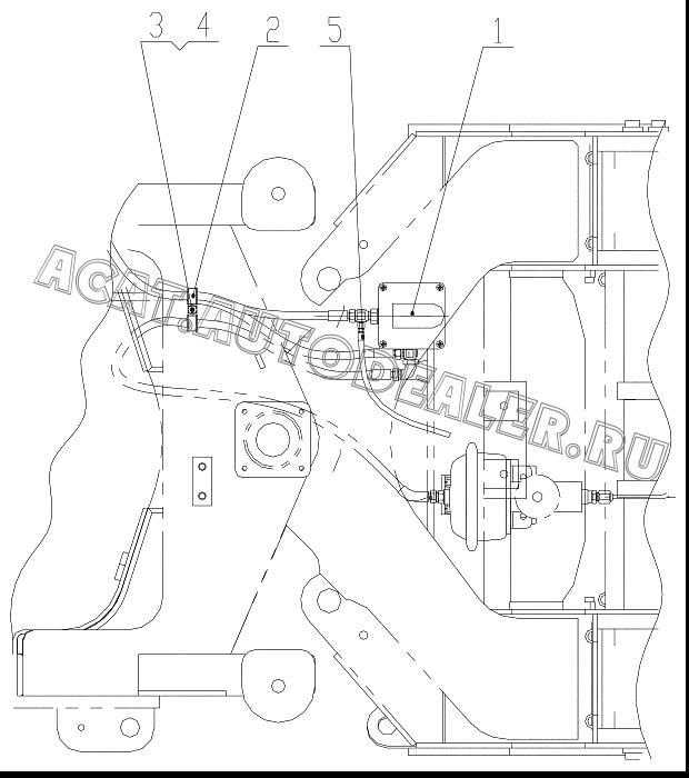 Spring braking valve Z5E20902T8 для ChengGong ZL50E-3